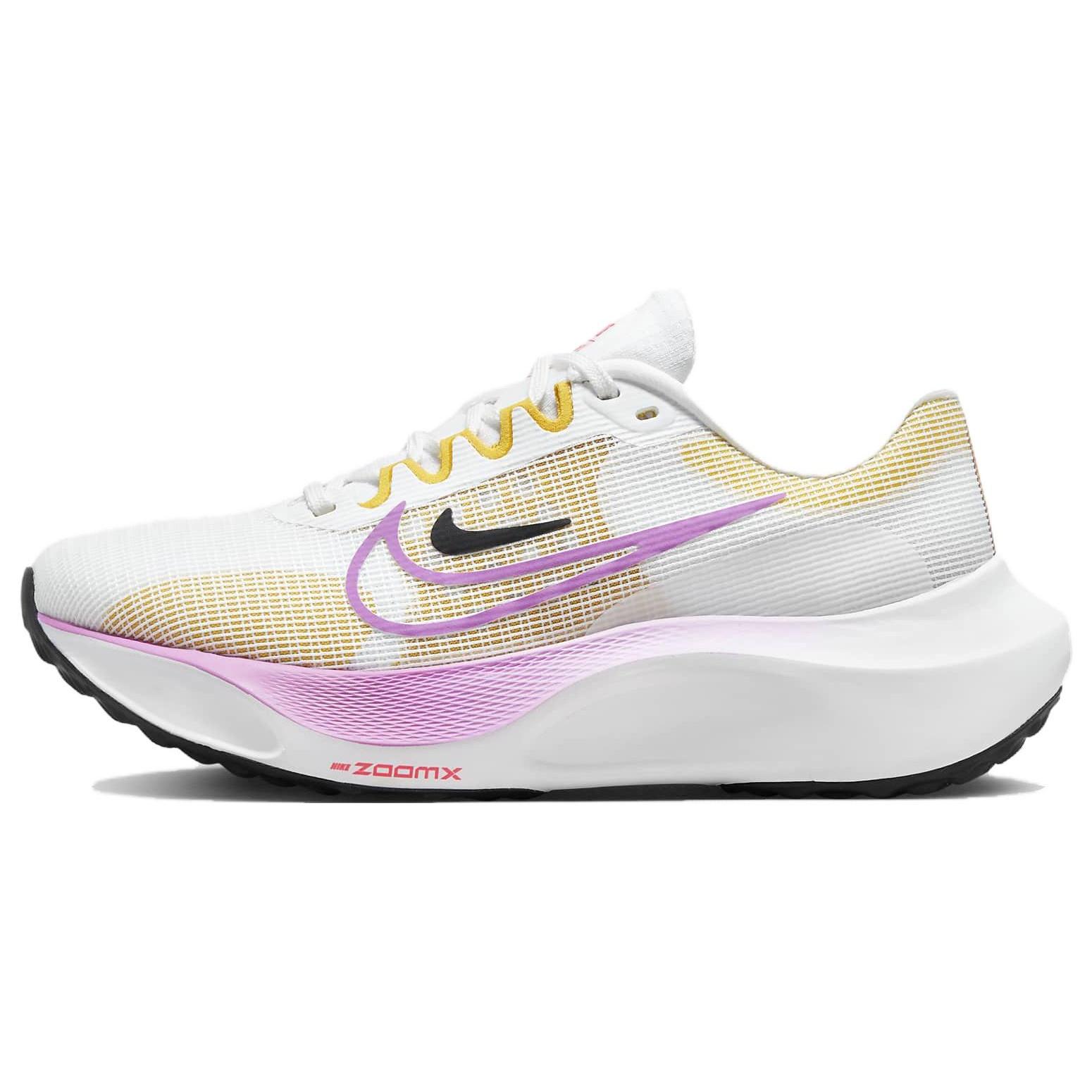 (WMNS) Nike Zoom Fly 5 White Rush Fuchsia Women s DM8974-100 EU 36