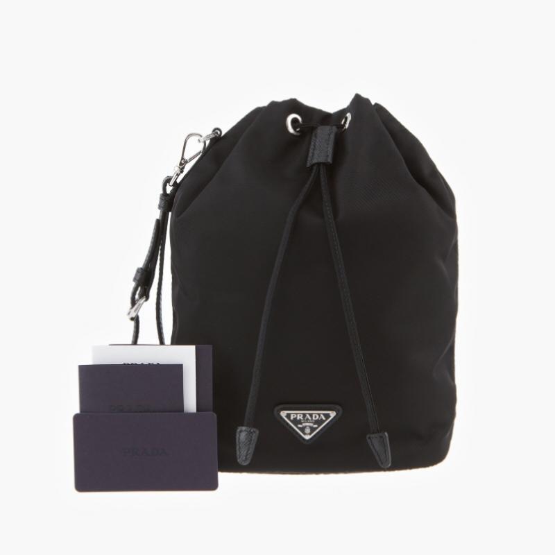Prada Re Nylon Dreieck Logo Eimerbeutel Tasche 1ns369 R067 F0002