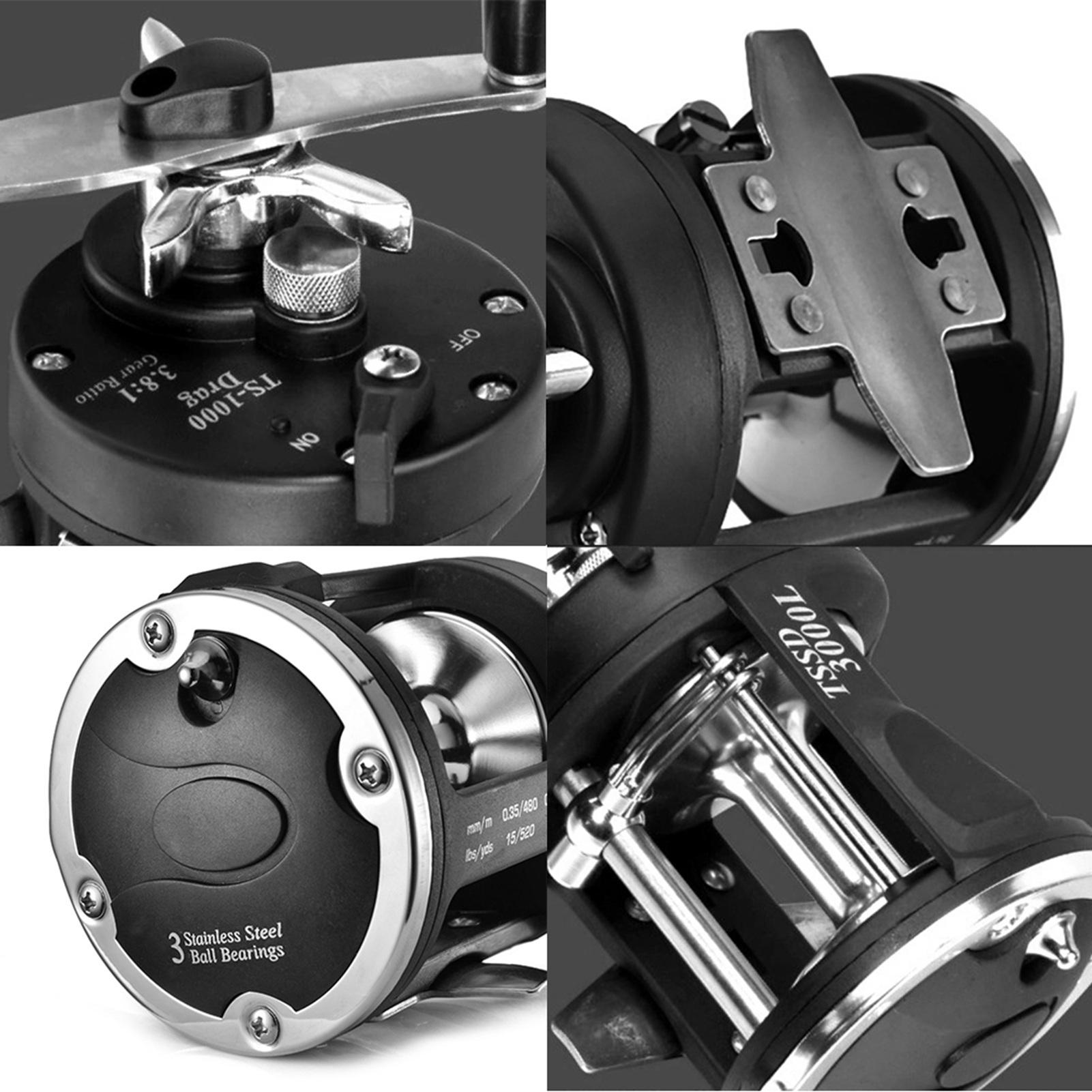 

Boat Sea Fishing Reel Trolling Fishing Reel Right Hand Drum Fishing Wheel чёрный