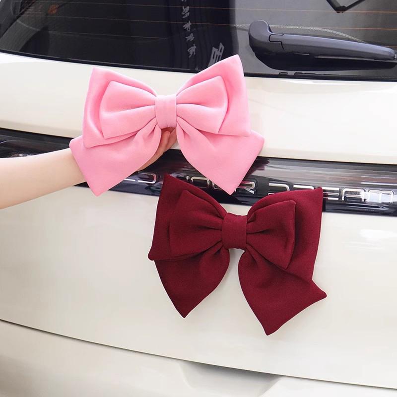 1 Piece Bow Styling Women Cycling Electric Bike Car Accessories Motorcycle Helmet Butterfly Knot Full Face Off Road Helmet Decor