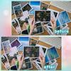5Pcs Waterproof Laminating Sheets Self Adhesive Vinyl Sticker 6 Styles Overlay Film  Card Photo