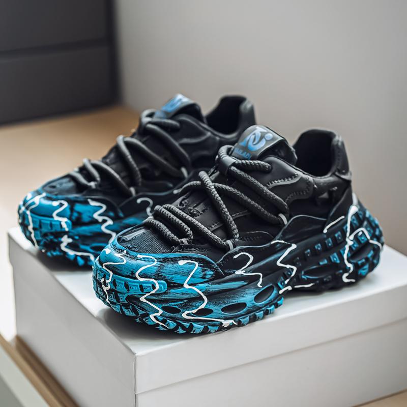 

Уличные кроссовки на толстой подошве мужские хип-хоп мужские дизайнерские туфли осенние кроссовки на платформе для мужчин обувь для увеличения роста zapatos de hombre 40