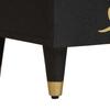 Black Sideboard with Shelf 60 x 33 x 75 cm Solid Mango Wood