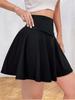 Women's High-Waisted Pleated Tennis Skirt with Pockets - Anti-Exposure Sports Skirt for Yoga, Running, and Fitness