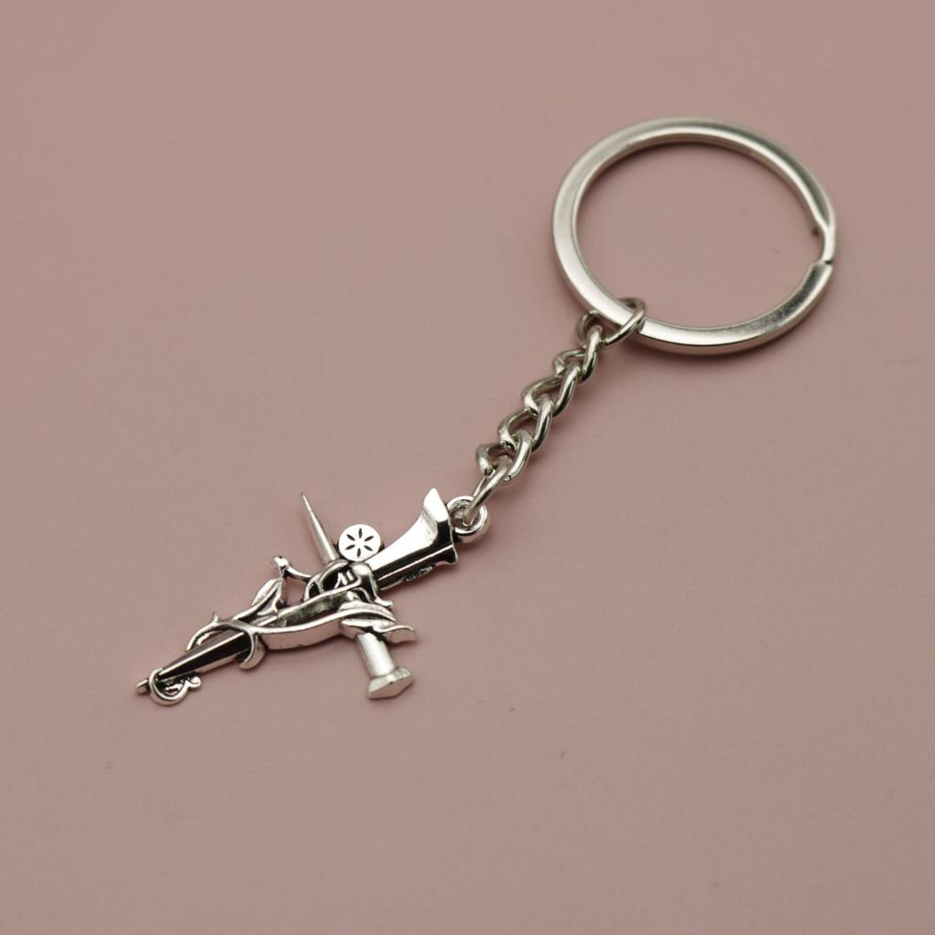 Popular Jewelry Simple Cross Key Chain Pendant