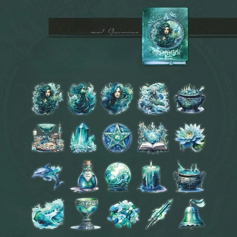 40 Sheets/pack Magic Witch Themed Stickers Creative Collage Decoration Scrapbook Photo Frame Gift Material Stickers