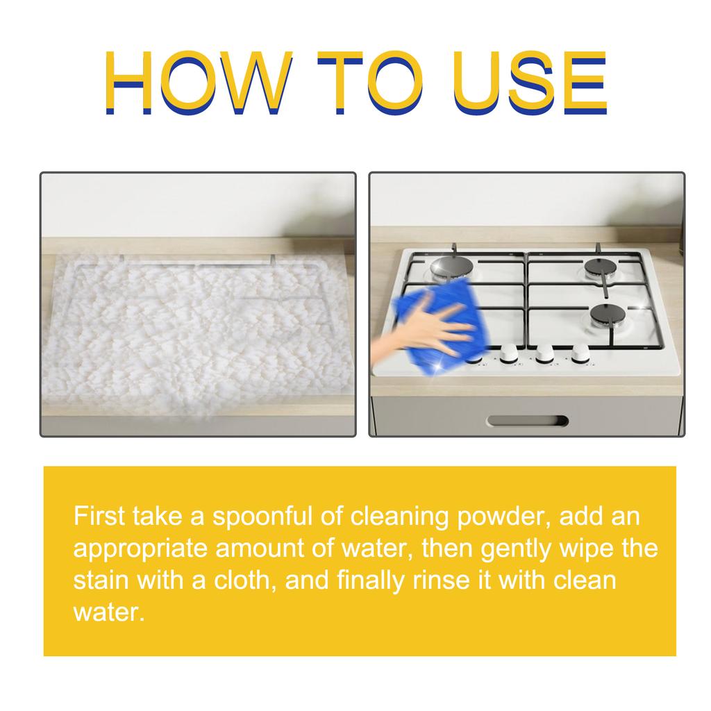 Kitchen Cleaning Powder - Heavy Grease Remover, Powerful Stain & Oil Cleaner for Range Hoods