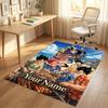 Personalized Crystal Velvet Carpet,Dragon Ball Custom Printed Name, Plush Area Rug For Home Indoor Decor