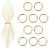 10Pcs Minimalist Style Round Napkin Ring Stainless Steel Napkin Buckle Napkin Holder Weddings