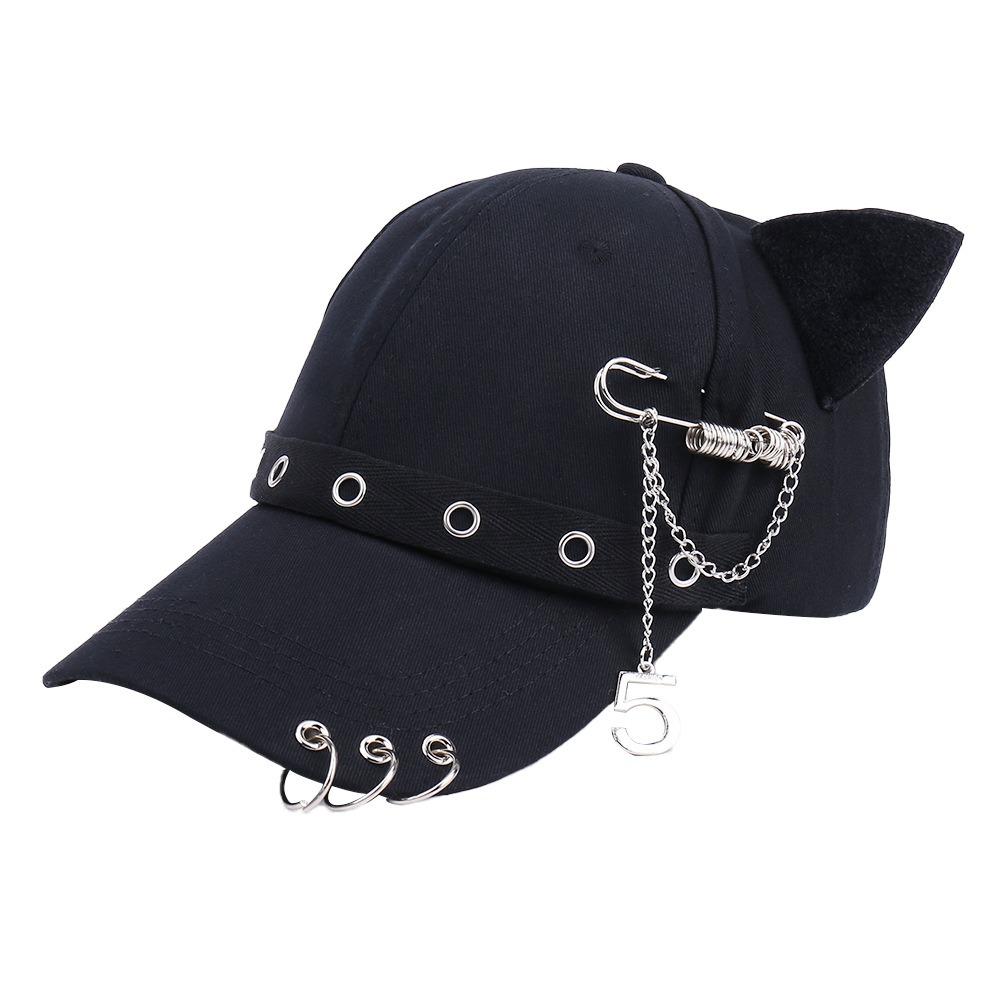 Cat Ear Baseball Caps Cotton Dad Hat Creative Hip Hop Cap  Outdoor C