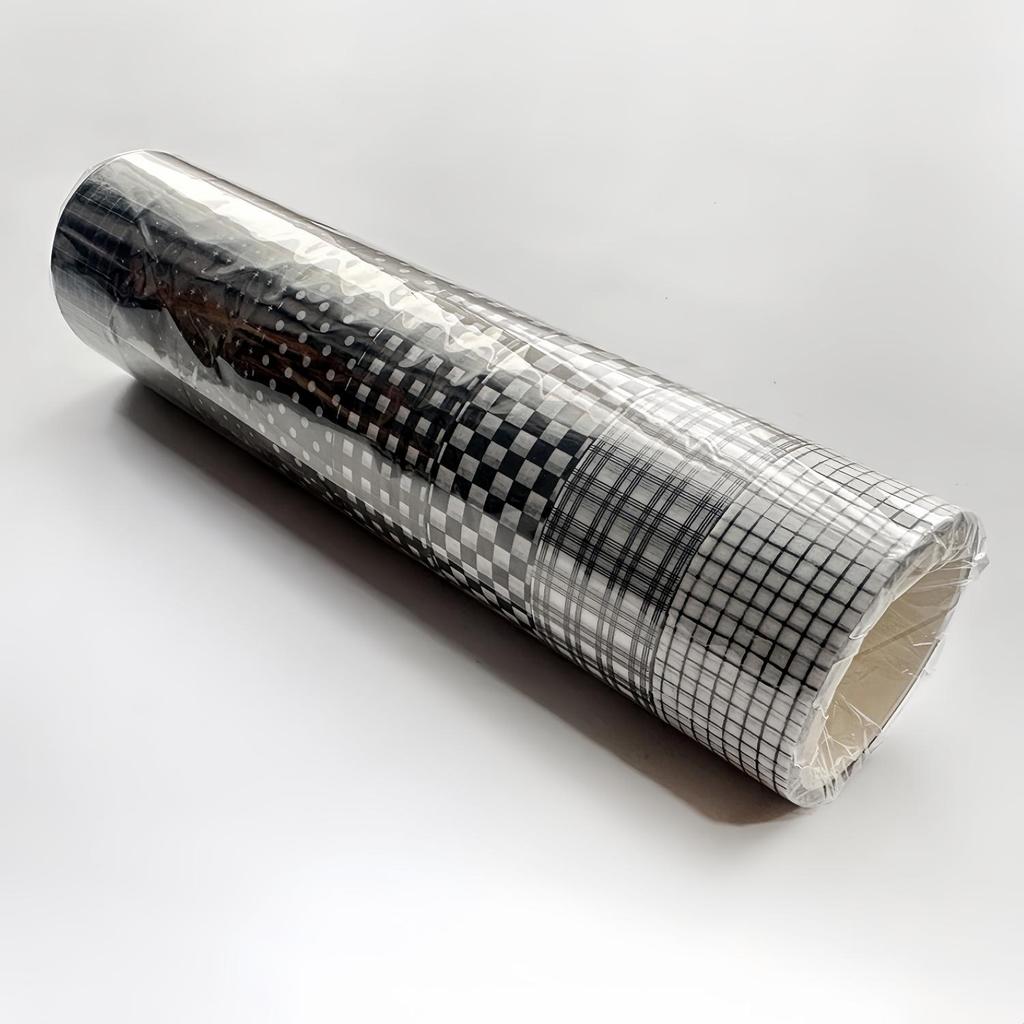 8 Rolls Plaid Washi Tapes, Black White Color Checkered Adhesive Masking Tape Classic Assorted Grid Decoration Stickers
