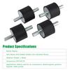 Air Compressor Pump Anti Vibration Rubber Mount Shock Damper M10 40*30 Rubber Mount Damper Threaded Damper Shocks Struts Damper