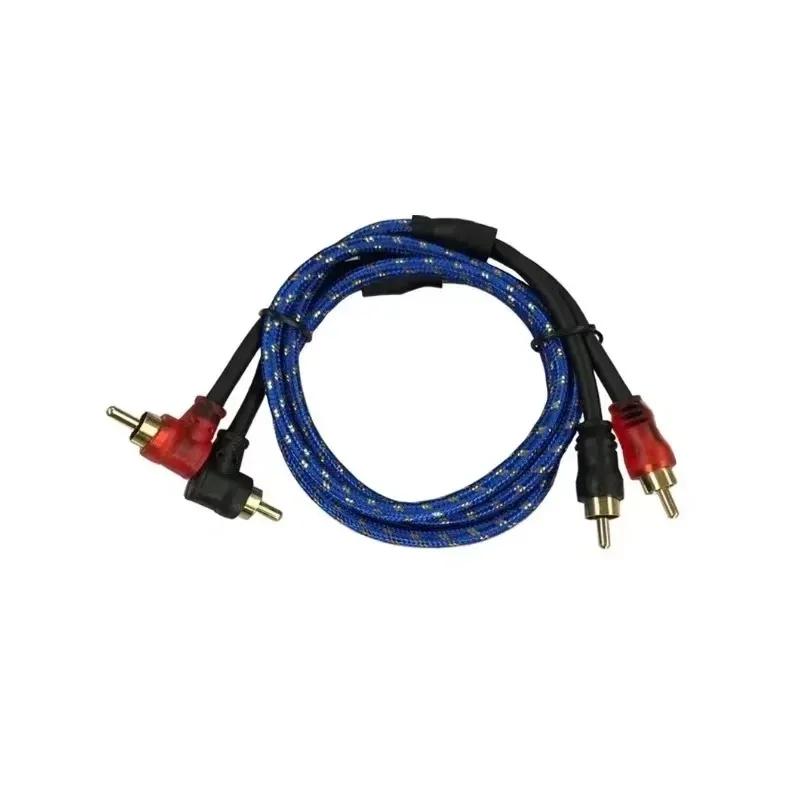 1/2/3/5m Car Pure Copper Audio Cable Subwoofer Amplifier Modification for Audio System 2RCA To 2RCA Wire Automotive Signal Cable