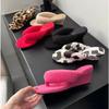 New Footwear Flock Women Wedges Slippers Flip Flops Fashion Round Toe Ladies Wedges Toe Clip High Heel Shoes Female Sandals