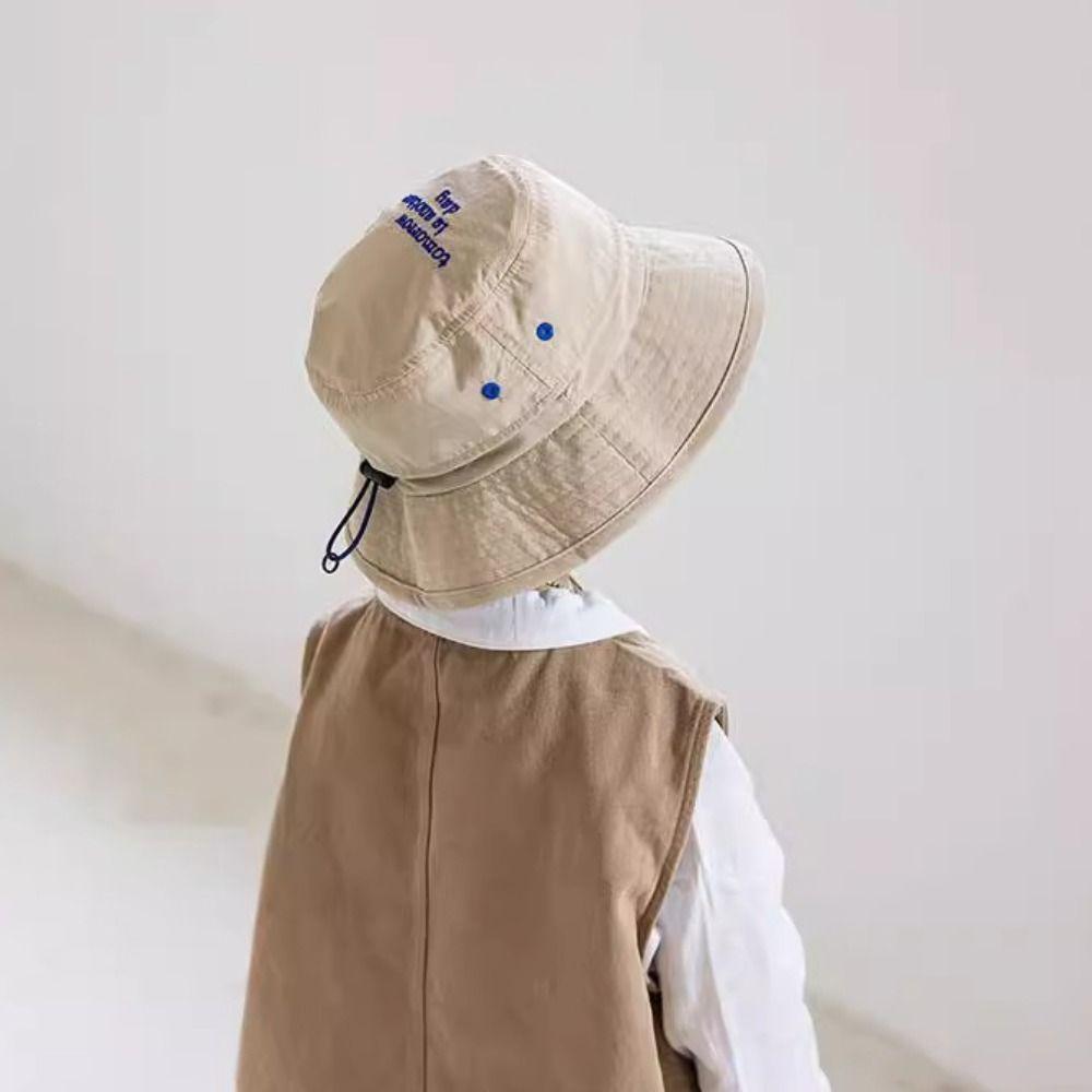 Mesh Breathable  Bucket Hat Korean Style Children's Fisherman Hat Breathable Summer Kid Sunhat  Boy