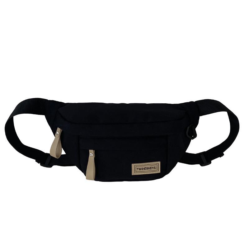 Capacity Large Chest Bag Simple Waist Bag Sports Mens Womens Shoulder Bag