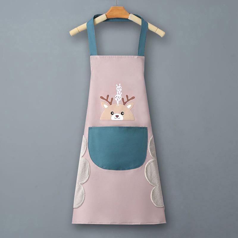 Waterproof & Oil-Proof PVC Logo Apron with Waistband for Kitchen and Catering