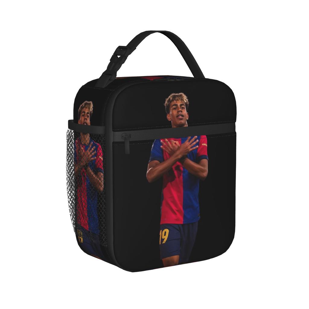 Lamine Y-Yamal Insulated Lunch Bag Thermal Bag Reusable,Lunch Container Football Soccer High Capacity Tote Lunch Box Bento Pouch