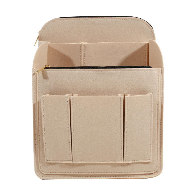 Insert Bag For Luxury Handbag Linner Bag Portable Felt Bag Organizer Multi-Pocket Storage Bags Travel Bag Accessory Cosmetic Bag