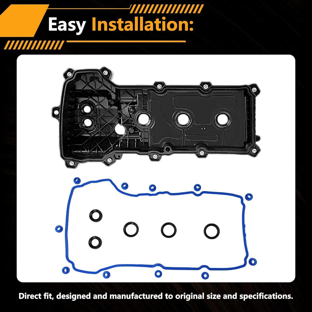 VS50814R Valve Cover Gasket Set Compatible With Ford Edge/Explorer/F150/Mustang/Transit-150 250 350, Lincoln MKT/MKX/MKZ/MKS, Mobility MV-1 3.5L 3.7L