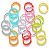 24pcs/set Stroller Teething Rings for Babies Early Education Baby Rainbow Loop 0-12 Months Baby