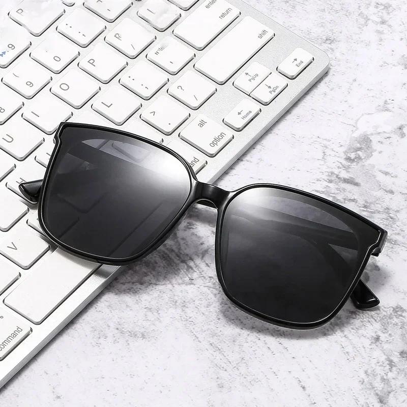 Trendy UV400 Sunglasses for Men Fashion Retro Square Polarized Sun Glasses Eyewear Male Women Vintage Myopia Eyewear0-1.0-4.0