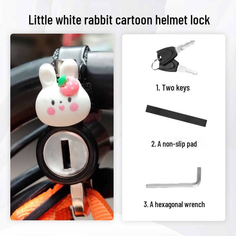 Anti-Theft Electric Bike Helmet Lock - Pry-Proof Fixed Hook for Bicycles
