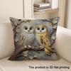 1Pc Adorable Animal-Printed 2D Flat Printing Pillowcases Sofa Cushion Cover Home Bedroom Room Decoration