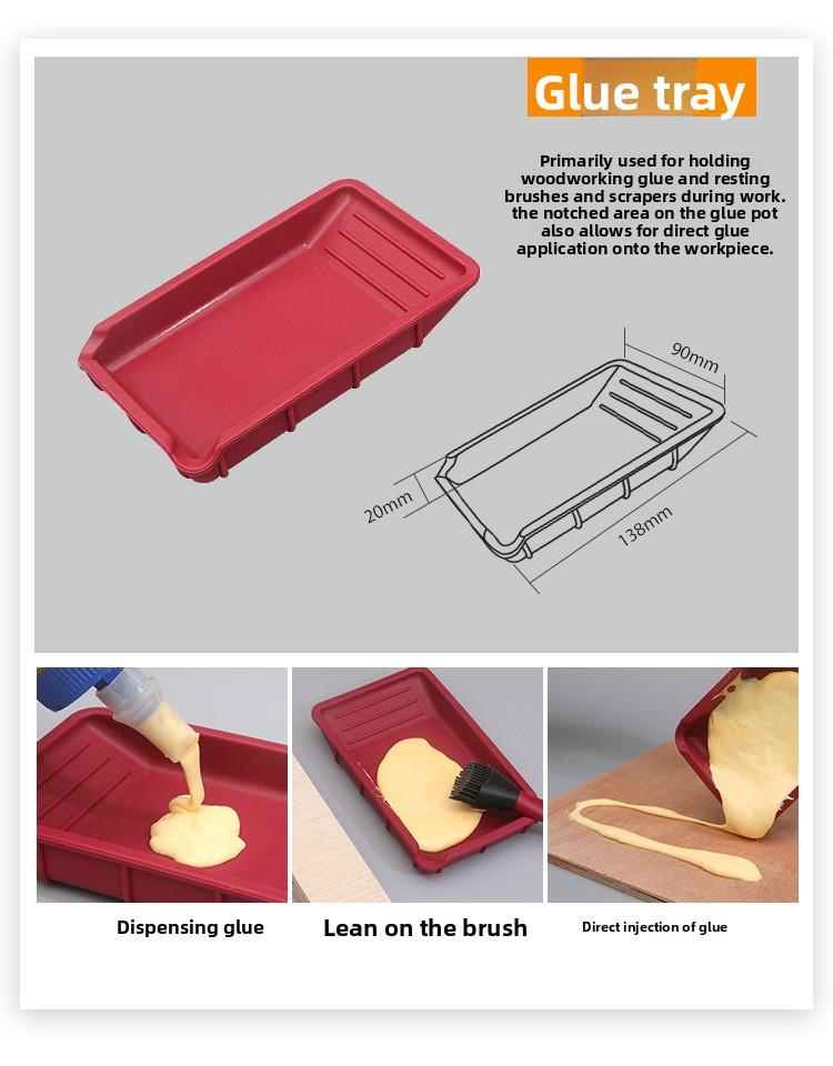 Silicone Glue Brush Soft Brush for Woodworking Furniture DIY Latex White Glue Application