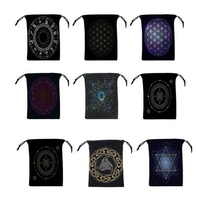 Tavolo per Divinazioni Mazzo di Carte Oracolari Gioco da Tavolo Borsa Coulisse Gioielli Sacchetti Tarocchi Confezioni Regalo Borsa Matrimoniale