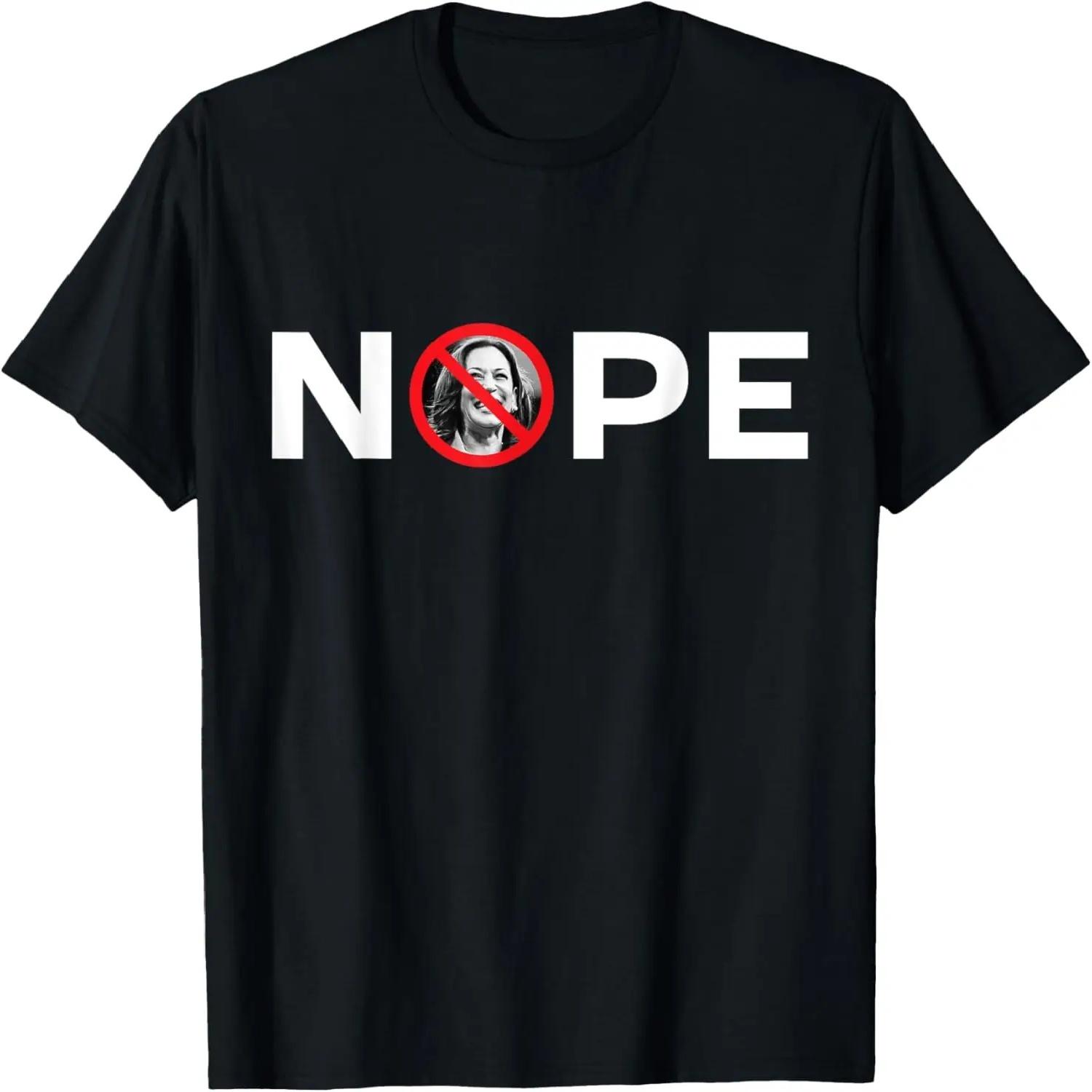 Nope No Kamala Sign Anti Kamala Harris T-Shirt S чёрный