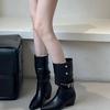Pointed boots short boots women's new autumn and winter women's boots inner height increase thin boots suede pleated pile short boots
