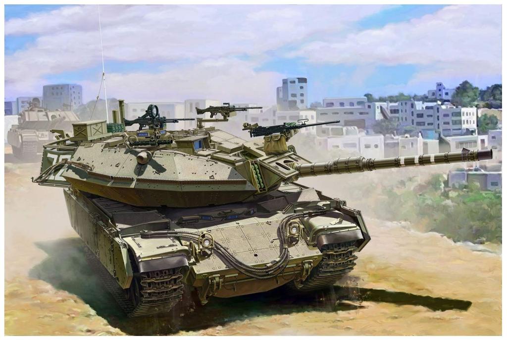 Mon Model 1/35 IDF Israeli Main Battle Tank Magach 6B Gal Batash Plastic Model MTS040