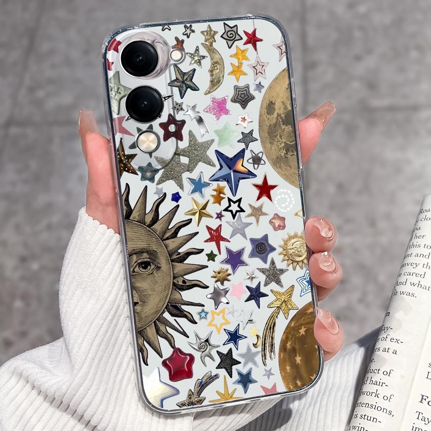 Fashion Casing For Vivo Y04 Y02 Y02a Y02s Y400 Pro X200 Ultra X200s Phone Case Lovely Cat Panda Shell Transparent TPU Soft Silicone Shockproof Housing