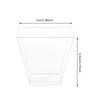 100PCS 40/20oz Mini Square Clear Plastic Dessert Cups Party with Small Plastic Dessert Cups Great for Desserts,pudding,mousse