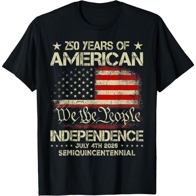 American 250th Anniversary Celebration 250 Years USA Service T-Shirt S