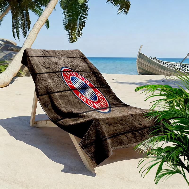 FC Bayern Munich: Passion Field beach towel Portable for travel beach Outdoor pool towel Absorbent bath towel quickdrying swim towel Fashion
