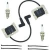 2 PACK 24 584 01-S Kh-24 584 201-S Ignition Coils Module For Kohler CH20 CV18 CH18 CV20 CV23 CH22 Command Pro Twin Cylinder Engine With Spark Plug