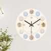 Clock Cute Acrylic Round, Modern, Creative, Stylish Silent Wall Ornament for Indoor Office Kitchen