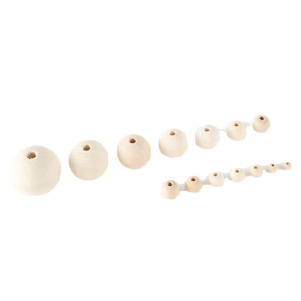 Natural Wooden Beads Dia 6mm-30mm Eco-Friendly Wood Loose Spacer Beads for Jewelry Findings Making Accessories DIY