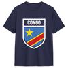 Fashion Congo Flag TShirts Unisex Round Collar Pure Cotton T Shirt Short Sleeve Tee Shirt 6XL Tops