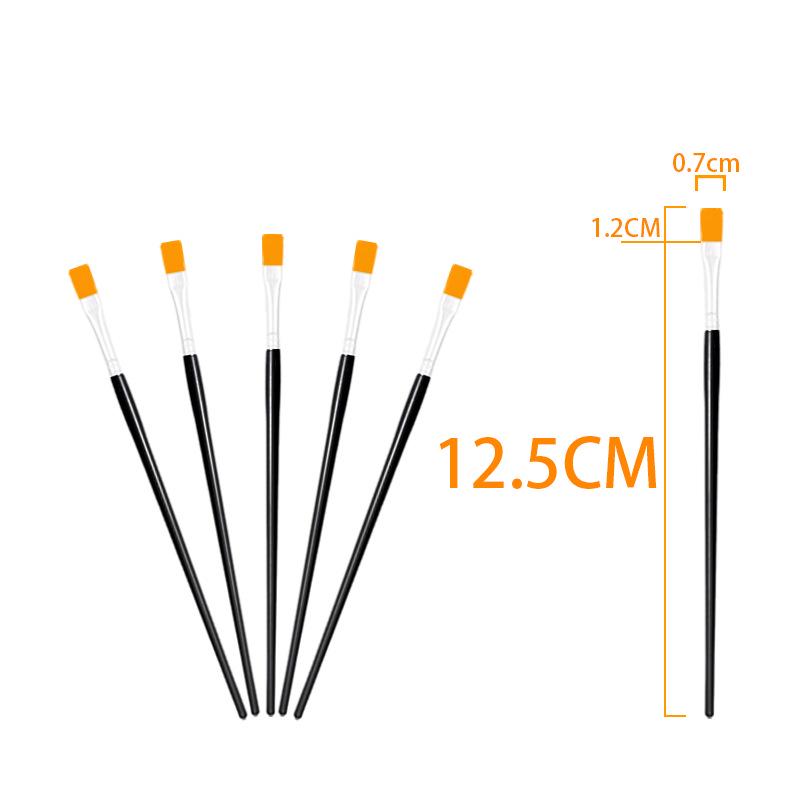 12.5 Black Handle Flat Head Digital Oil Painting Brush 12.5 Black Handle Flat Head жёлтый