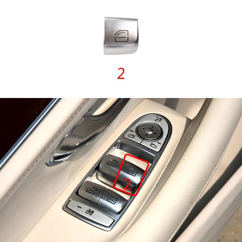 Car Rear Window Switch Button Cover Vehicle Door Glass Control Switch Cap For Mercedes Benz W222 For S Class 2014-