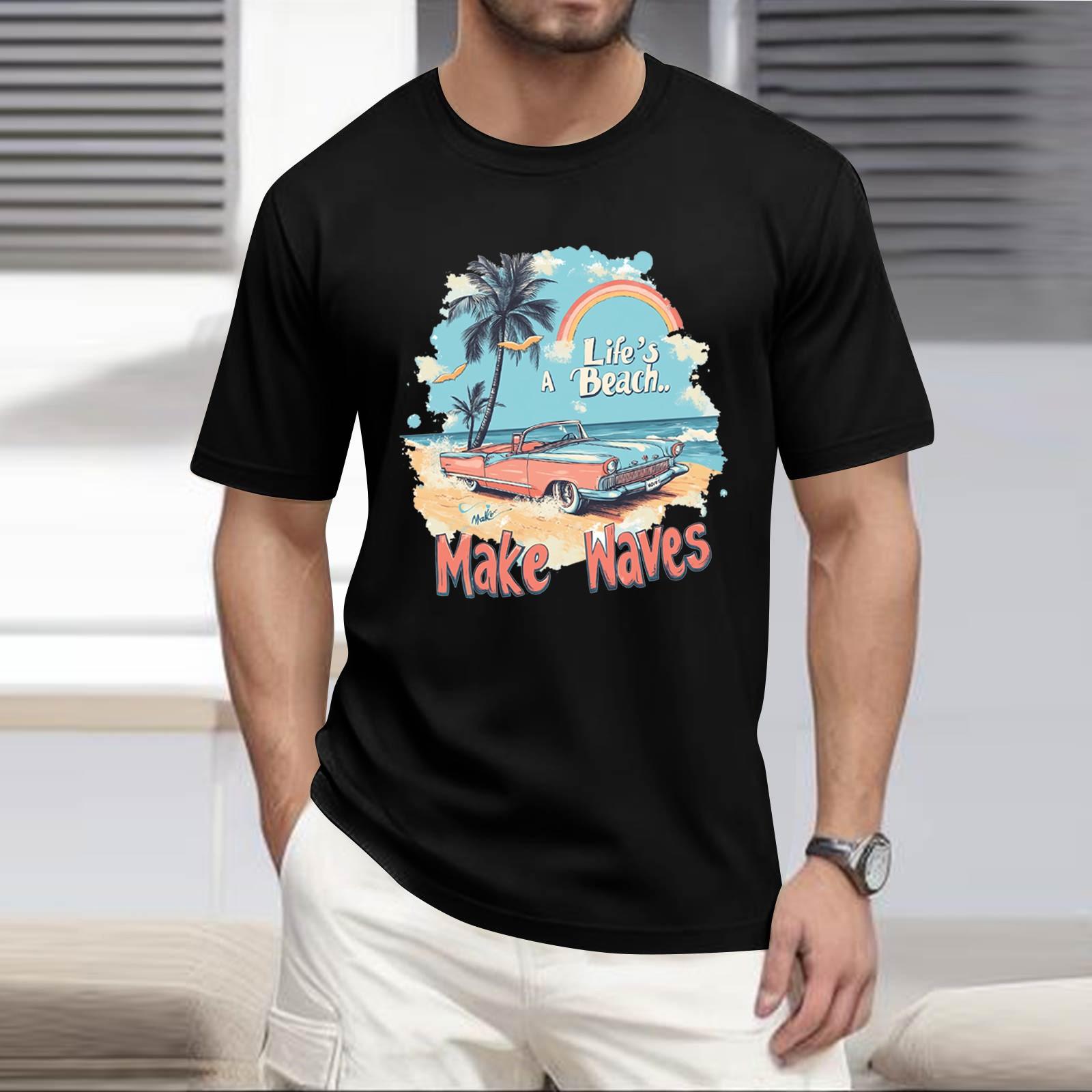 

Чоловіча сорочка зі стоячим коміром і коротким рукавом Вільна святкова сорочка для відпочинку Чоловіча XXL чорний