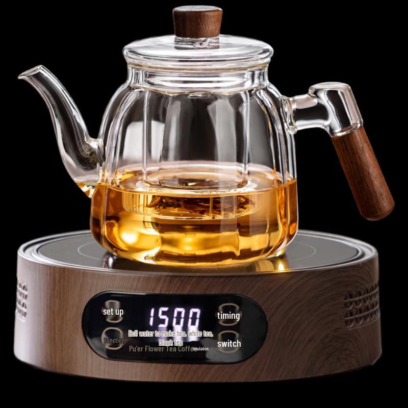 Chating Glass Teapot for Flower & Loose Leaf Tea