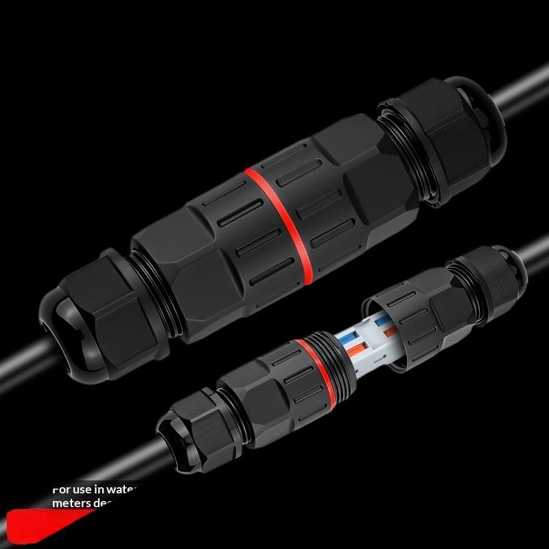 [JN] 1/3Pcs Wire Connector IP68 Waterproof Cable Connector Quick Connection 2 In 2 Out 2/3 Pin Electrical Terminal Adapter