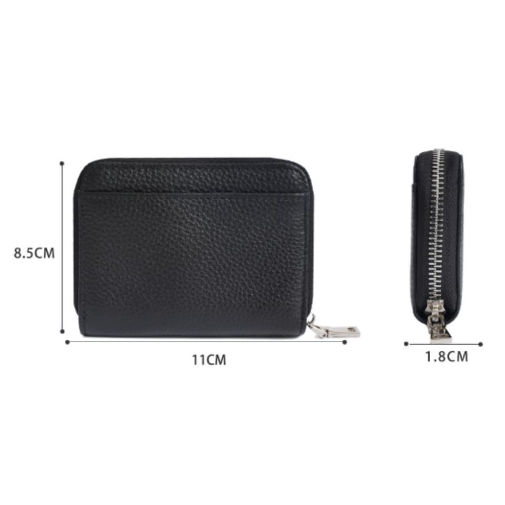 To all Genie Coin Case, Compact Mini Wallet with Dividers, RFID Protection, Small Leather Coin Purse, Lightweight, Card Storage, RFID Protection,