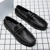 Casual Leather Shoes Men Stylish Men Shoes Genuine Leather Men Loafers Moccasins Slip On Men's Flats Male Luxury Brand Italian