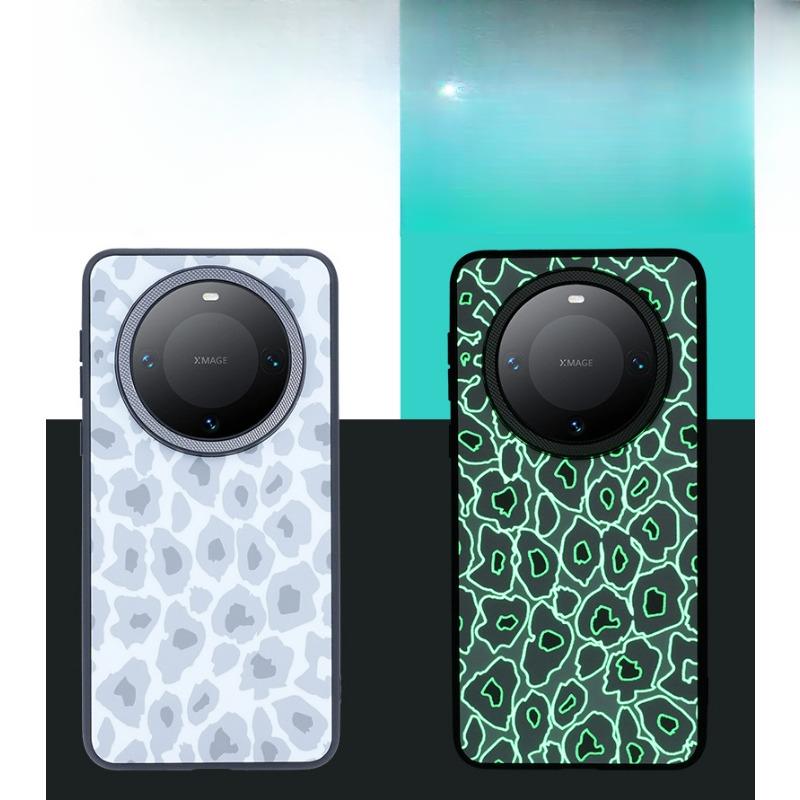 This Is A Leopard-print Luminous Skin-like Phone Case for Huawei Mate70pro and A Light Luxury Creative Anti-drop Protective Case for MATE60P