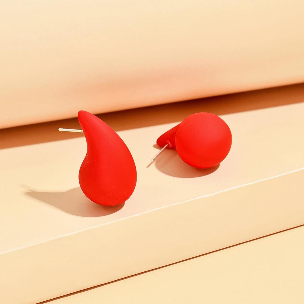 Plump Water Drop Acrylic Dangle Earrings - Simple & Fashionable Jewelry for Women